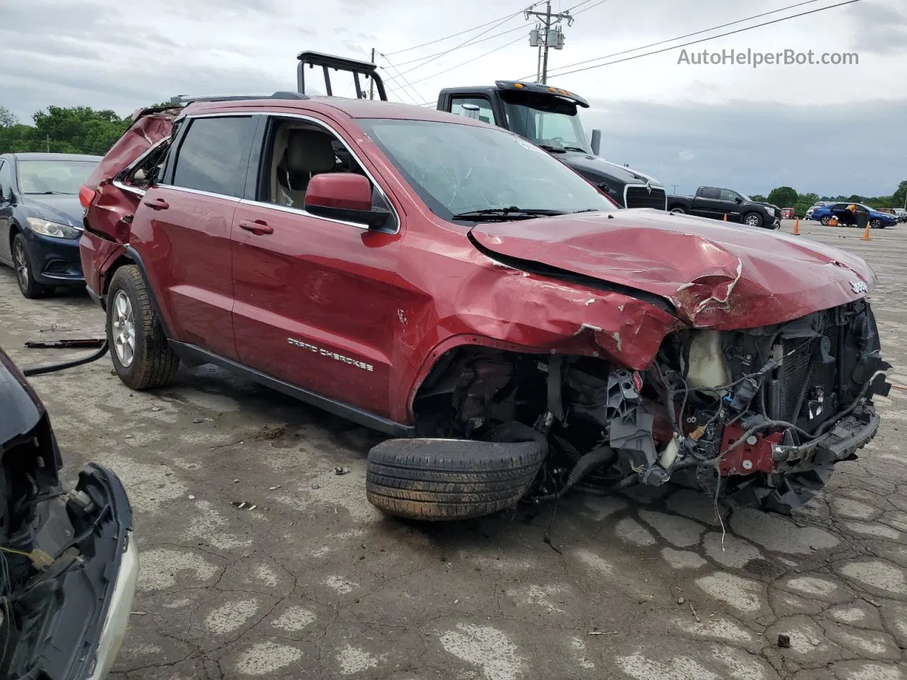 2014 Jeep Grand Cherokee Laredo Red vin: 1C4RJEAG3EC263540