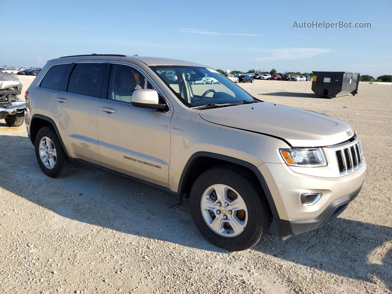 2014 Jeep Grand Cherokee Laredo Бежевый vin: 1C4RJEAG9EC276342