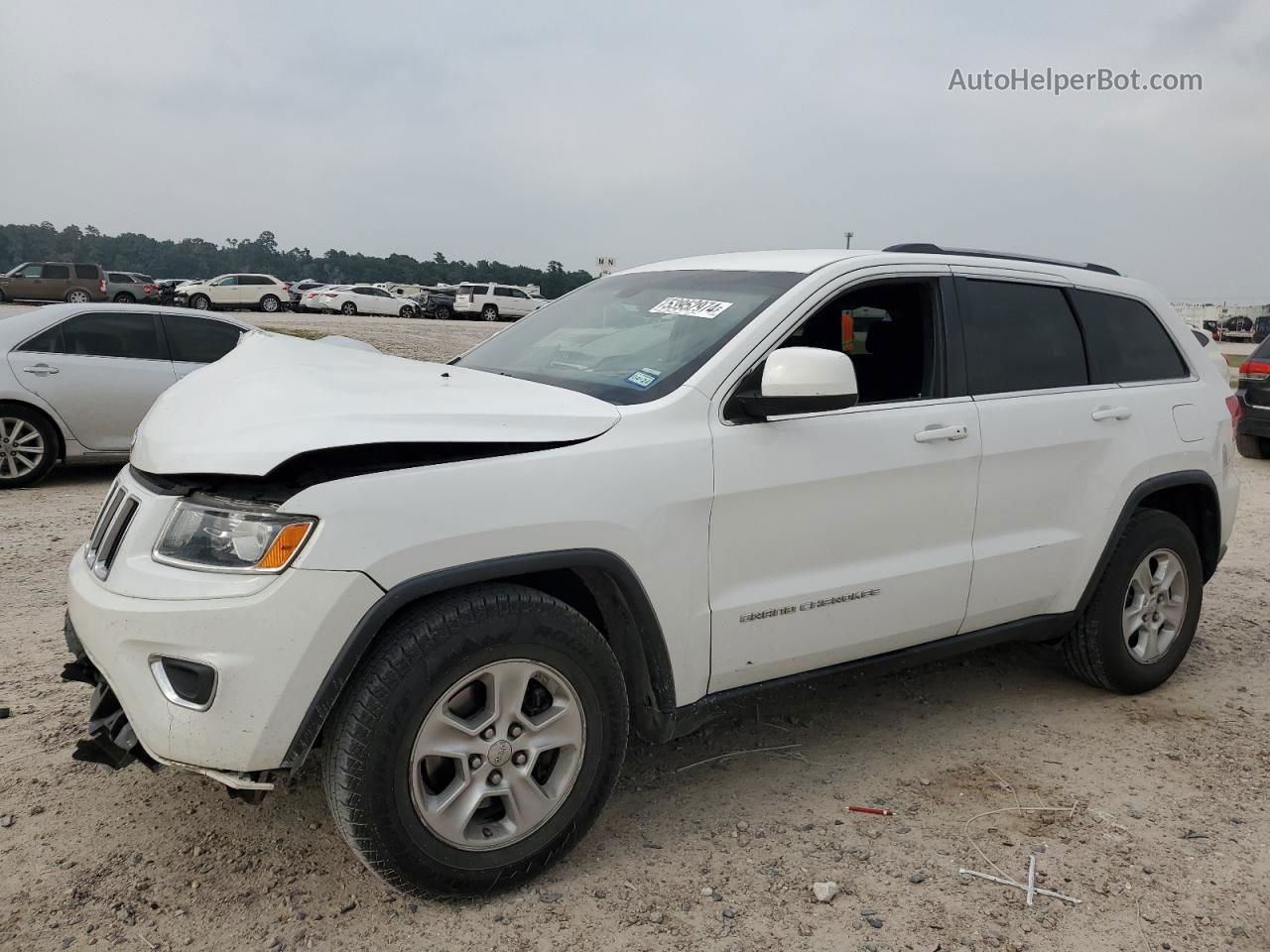 2014 Jeep Grand Cherokee Laredo White vin: 1C4RJEAGXEC207854