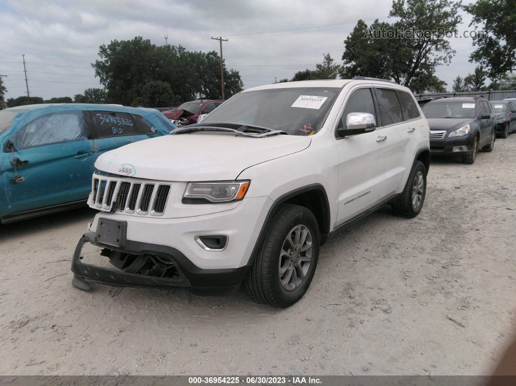 2015 Jeep Grand Cherokee Limited White vin: 1C4RJEBG0FC901100