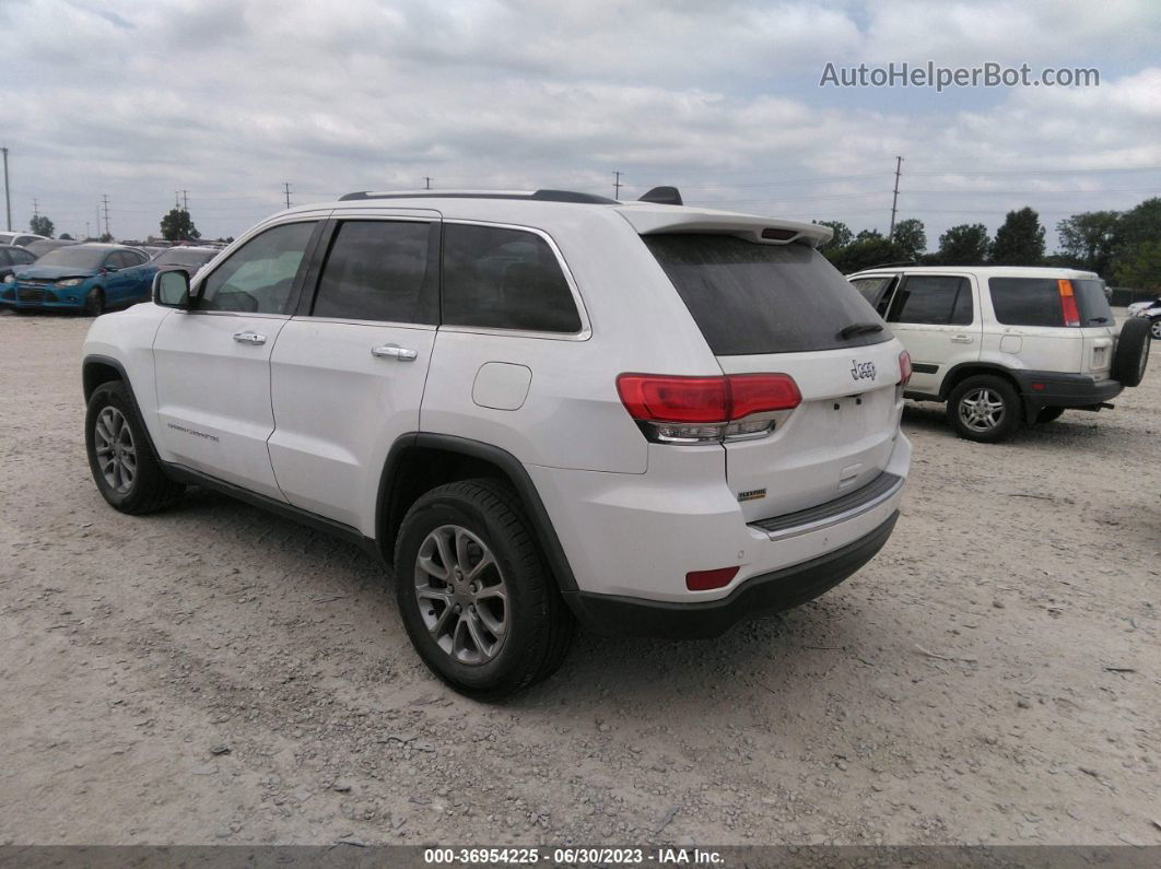 2015 Jeep Grand Cherokee Limited White vin: 1C4RJEBG0FC901100