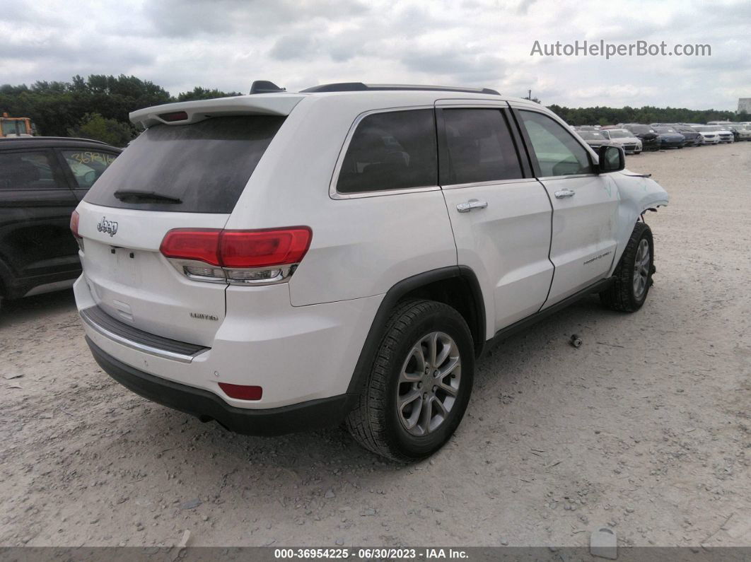 2015 Jeep Grand Cherokee Limited White vin: 1C4RJEBG0FC901100