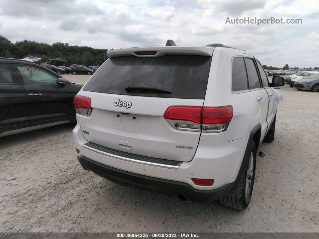 2015 Jeep Grand Cherokee Limited White vin: 1C4RJEBG0FC901100