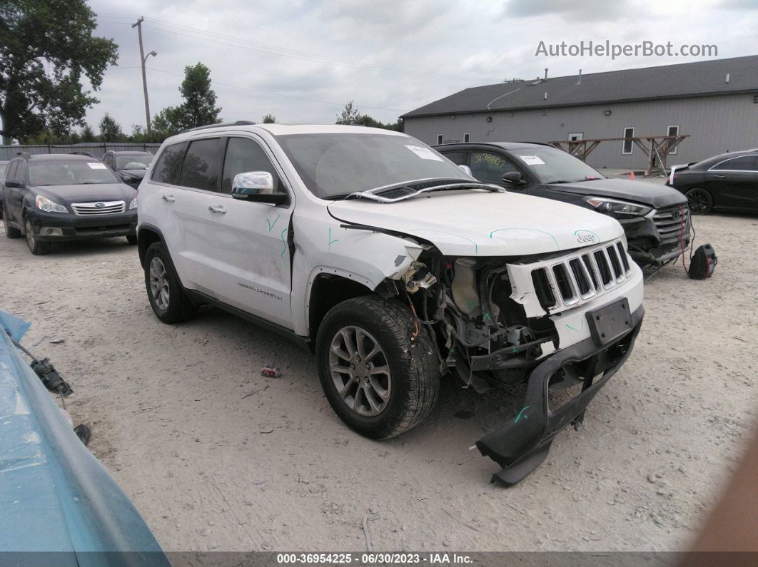 2015 Jeep Grand Cherokee Limited White vin: 1C4RJEBG0FC901100