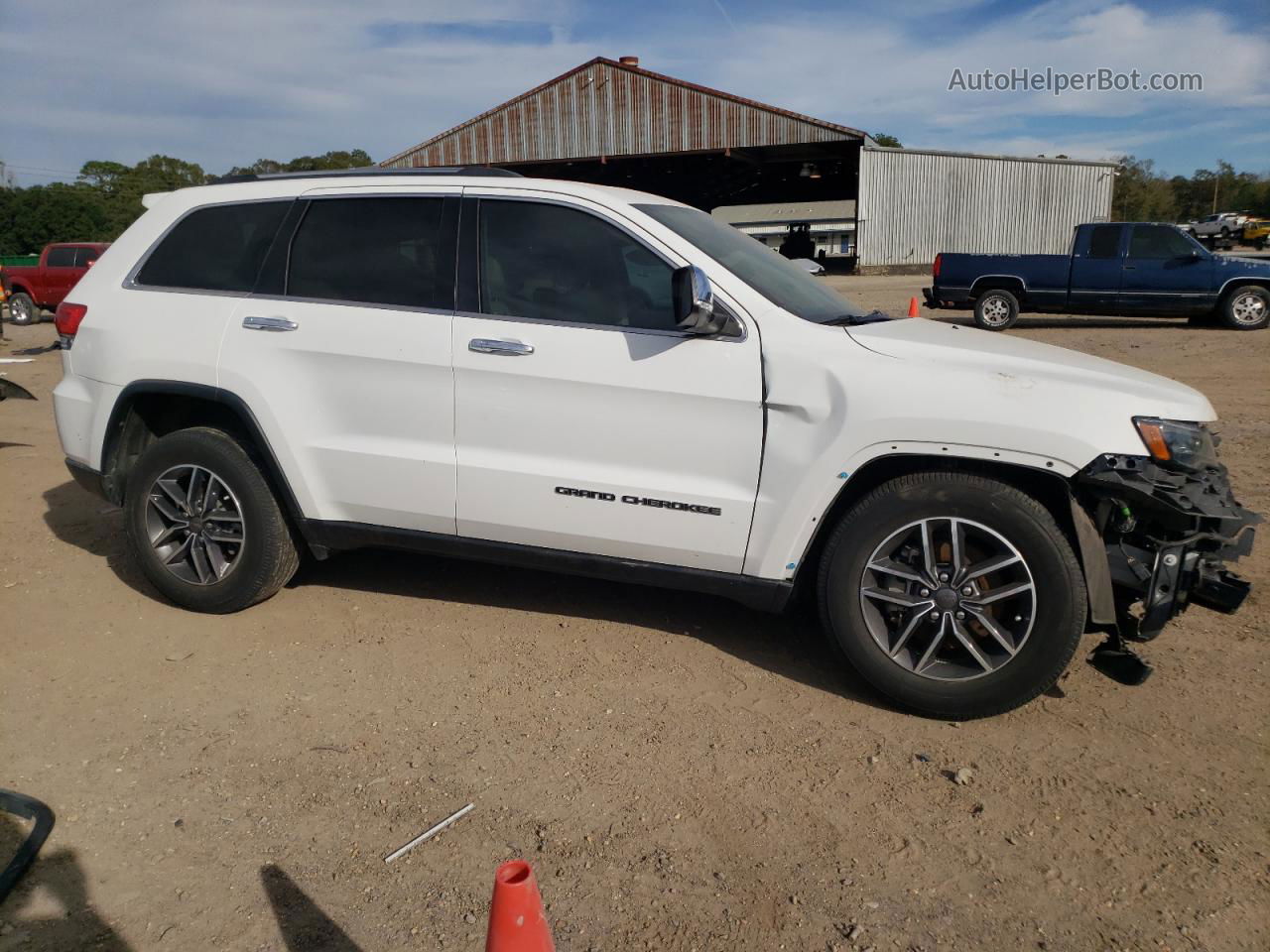 2019 Jeep Grand Cherokee Limited White vin: 1C4RJEBG0KC690829