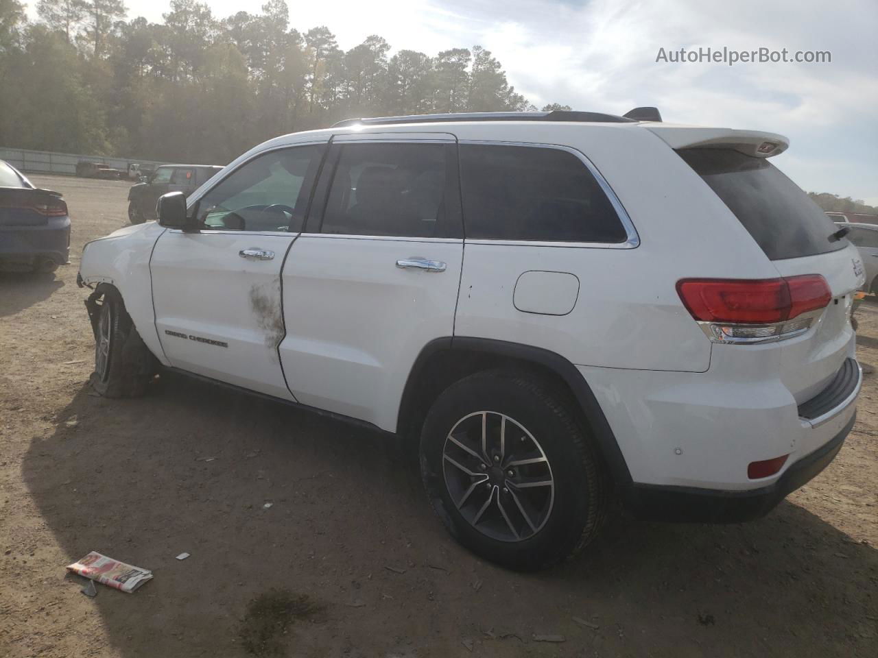 2019 Jeep Grand Cherokee Limited White vin: 1C4RJEBG0KC690829