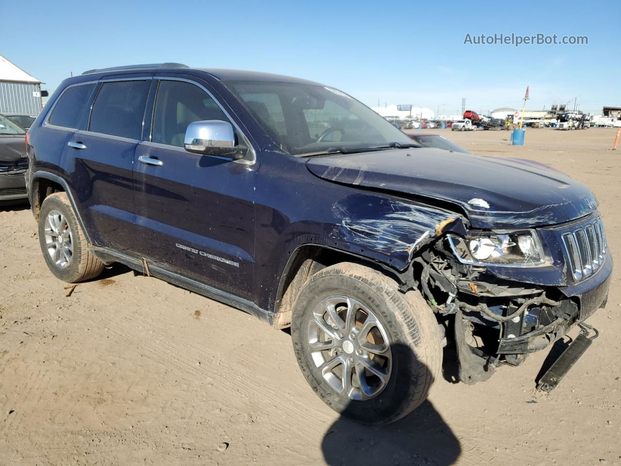 2014 Jeep Grand Cherokee Limited Синий vin: 1C4RJEBG1EC322468