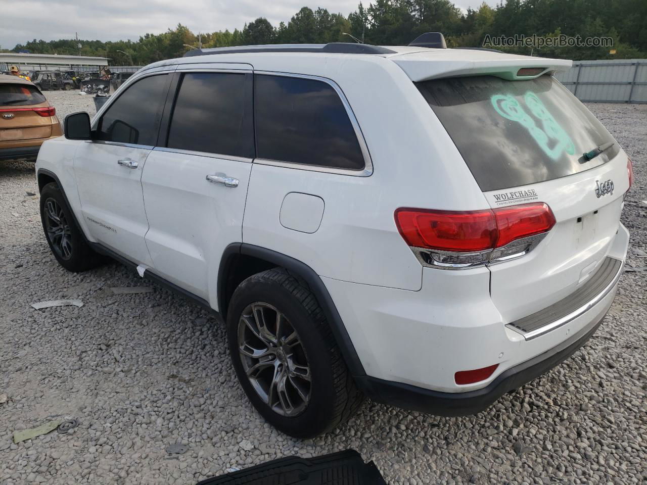 2014 Jeep Grand Cherokee Limited White vin: 1C4RJEBG1EC411845