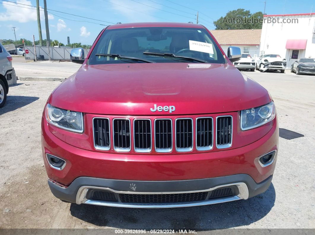 2015 Jeep Grand Cherokee Limited Red vin: 1C4RJEBG2FC952520