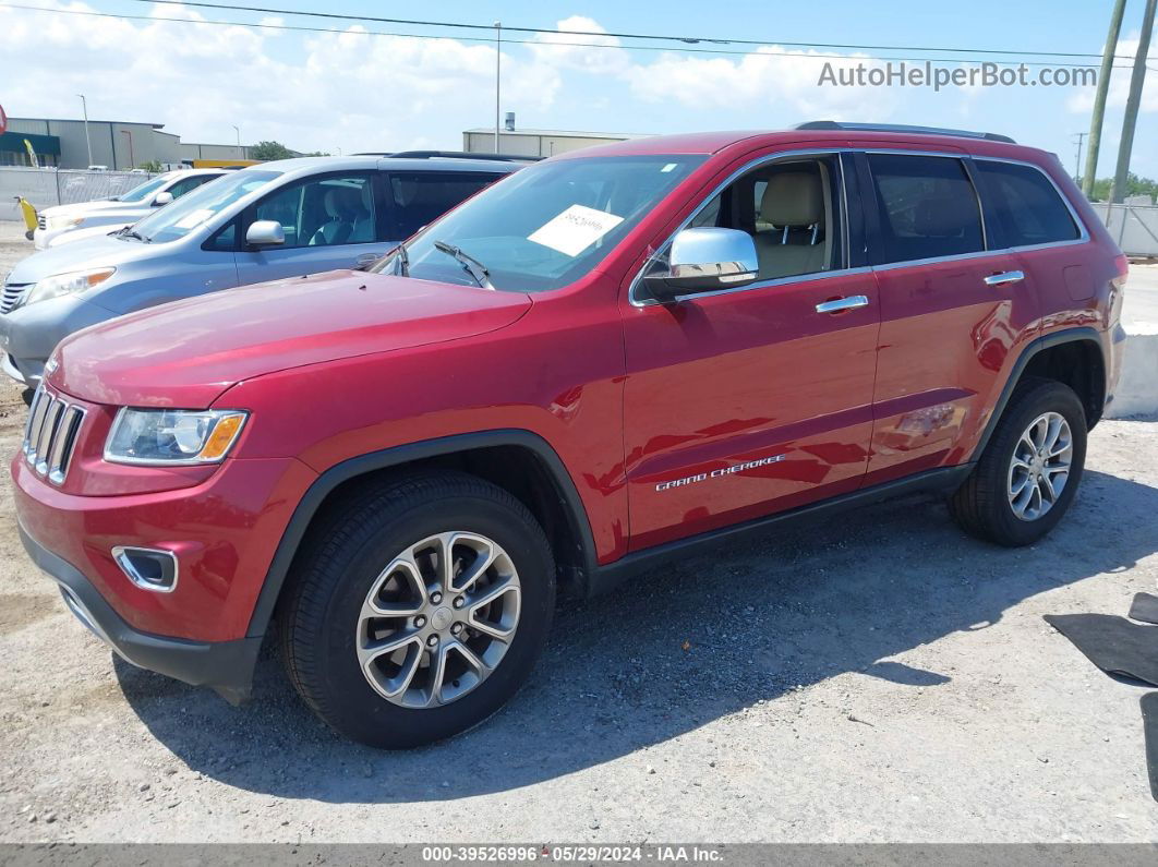 2015 Jeep Grand Cherokee Limited Red vin: 1C4RJEBG2FC952520