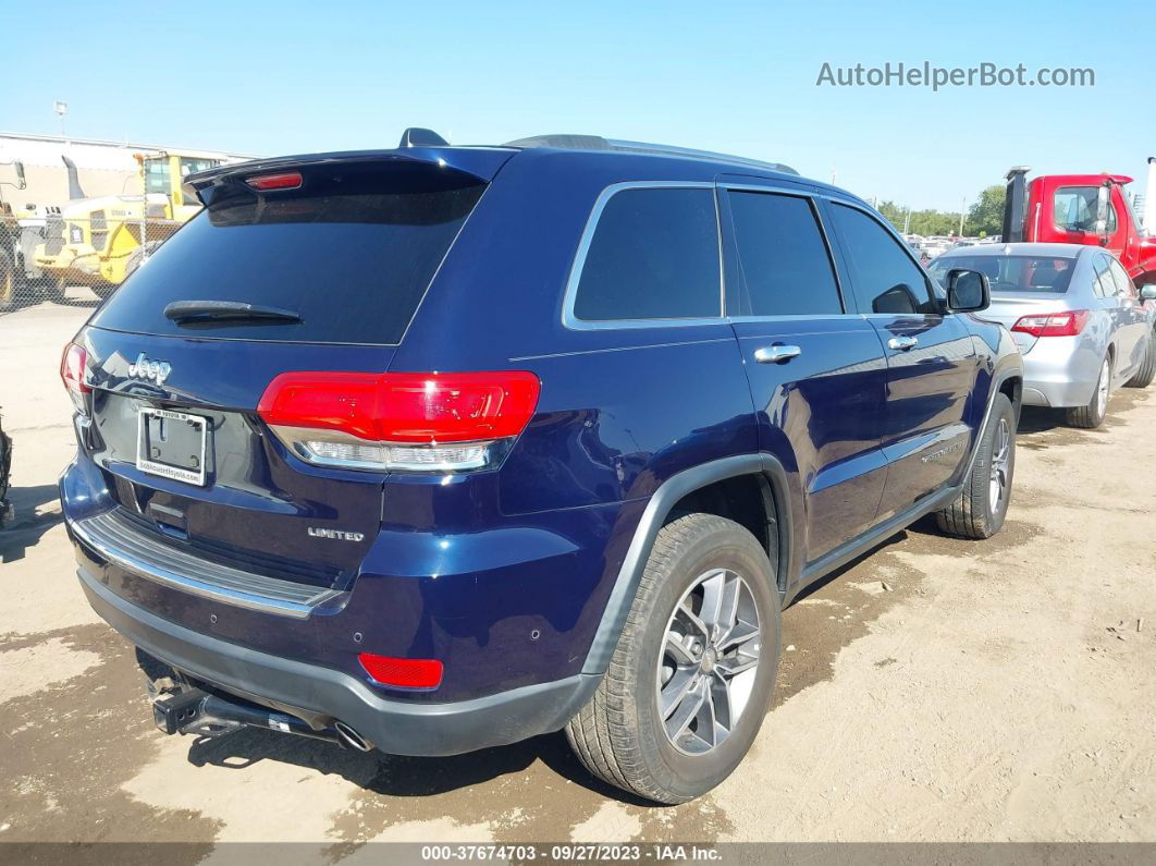 2017 Jeep Grand Cherokee Limited Blue vin: 1C4RJEBG2HC626798