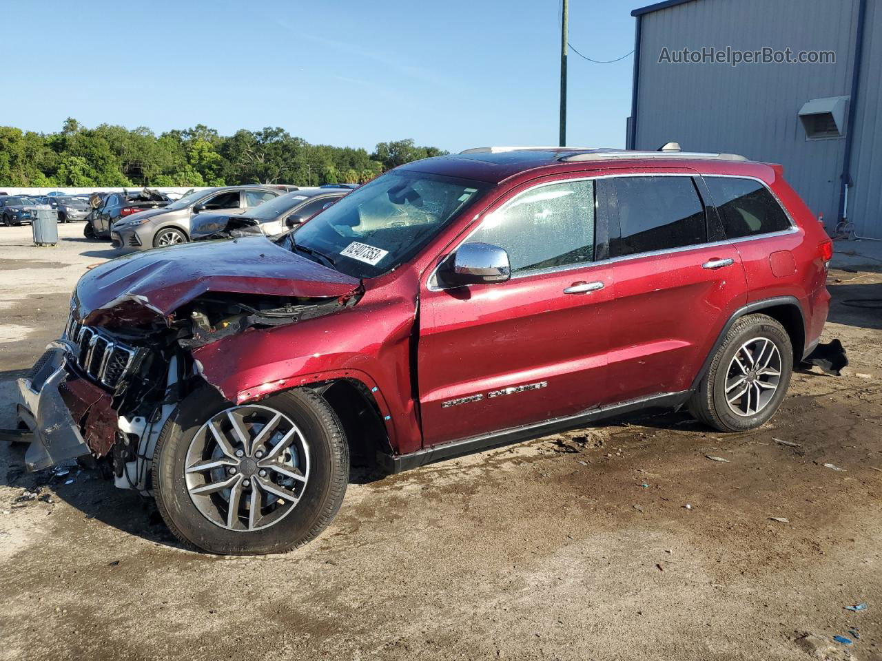 2021 Jeep Grand Cherokee Limited Red vin: 1C4RJEBG2MC712493