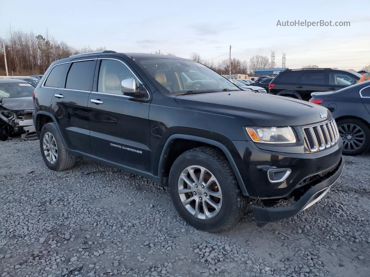 2014 Jeep Grand Cherokee Limited Black vin: 1C4RJEBG3EC133997