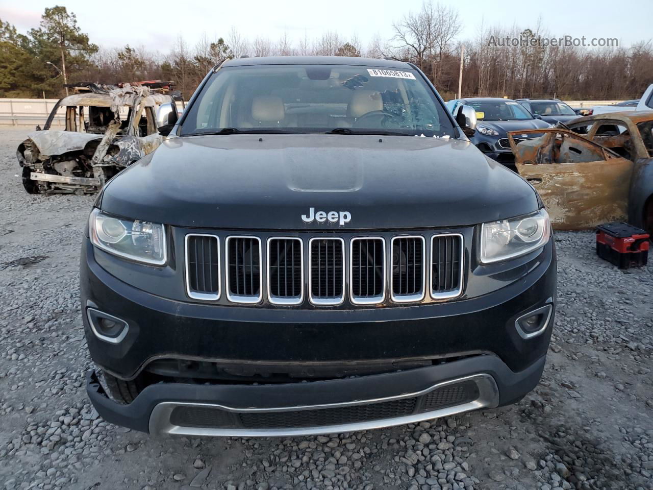 2014 Jeep Grand Cherokee Limited Black vin: 1C4RJEBG3EC133997