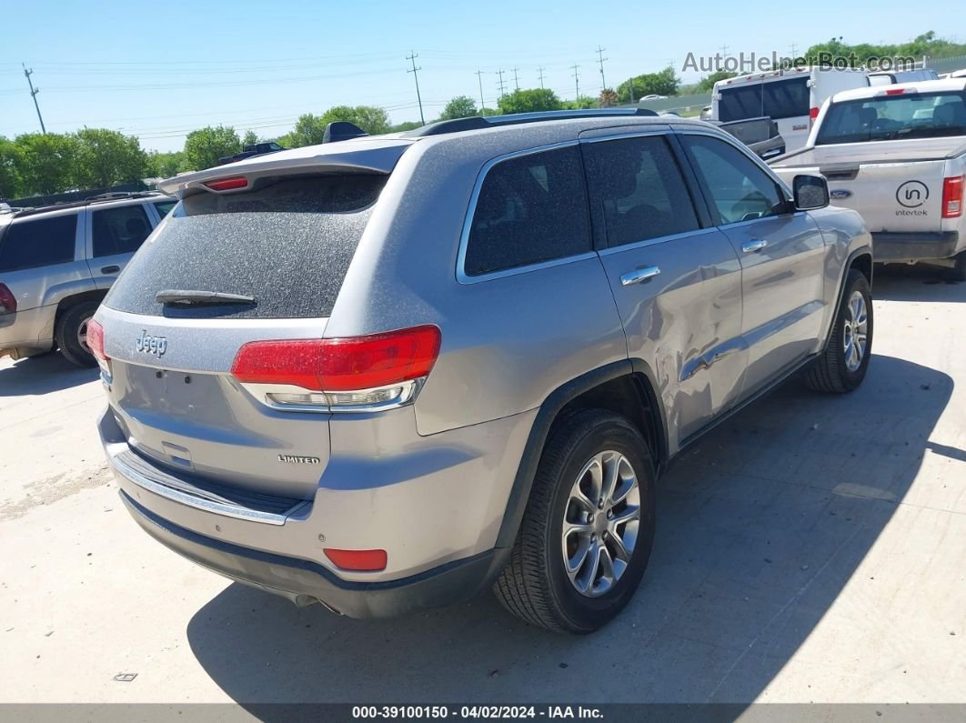 2015 Jeep Grand Cherokee Limited Silver vin: 1C4RJEBG3FC792471