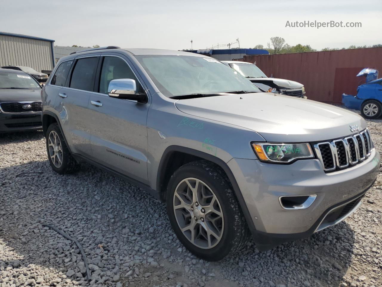 2021 Jeep Grand Cherokee Limited Silver vin: 1C4RJEBG3MC540295