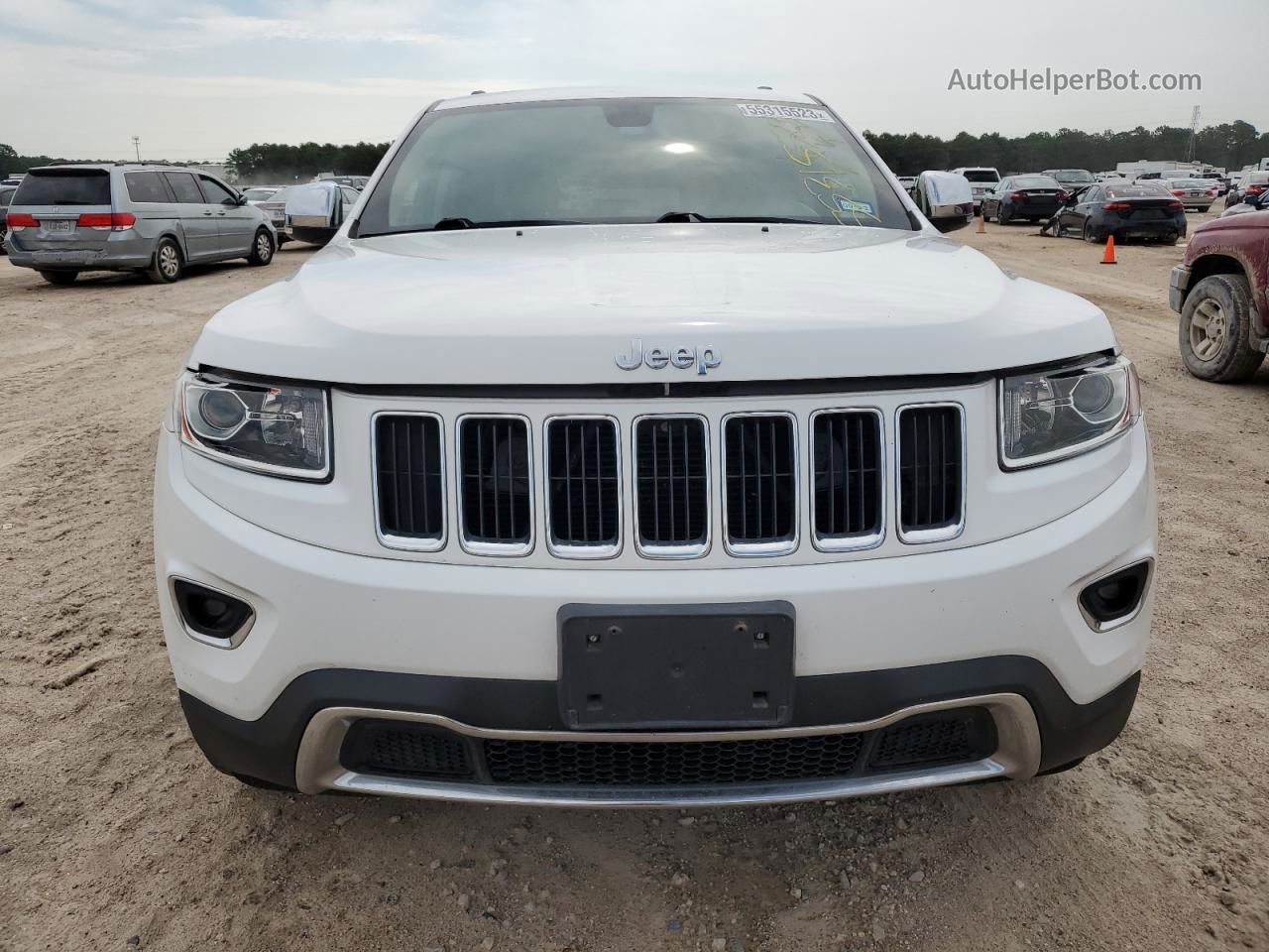 2014 Jeep Grand Cherokee Limited White vin: 1C4RJEBG4EC519974