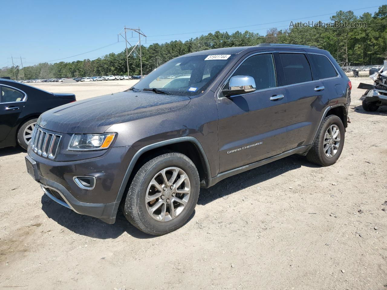 2014 Jeep Grand Cherokee Limited Charcoal vin: 1C4RJEBG4EC536662