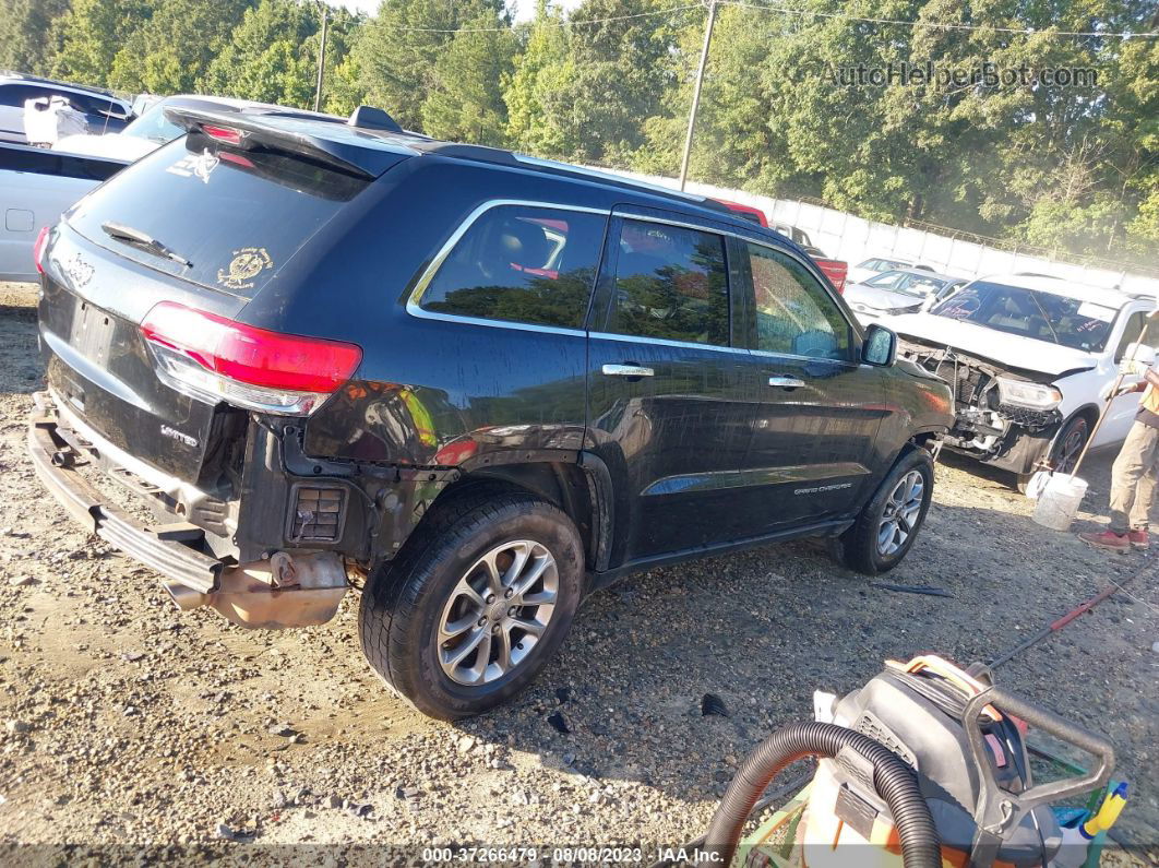 2015 Jeep Grand Cherokee Limited Black vin: 1C4RJEBG4FC914755