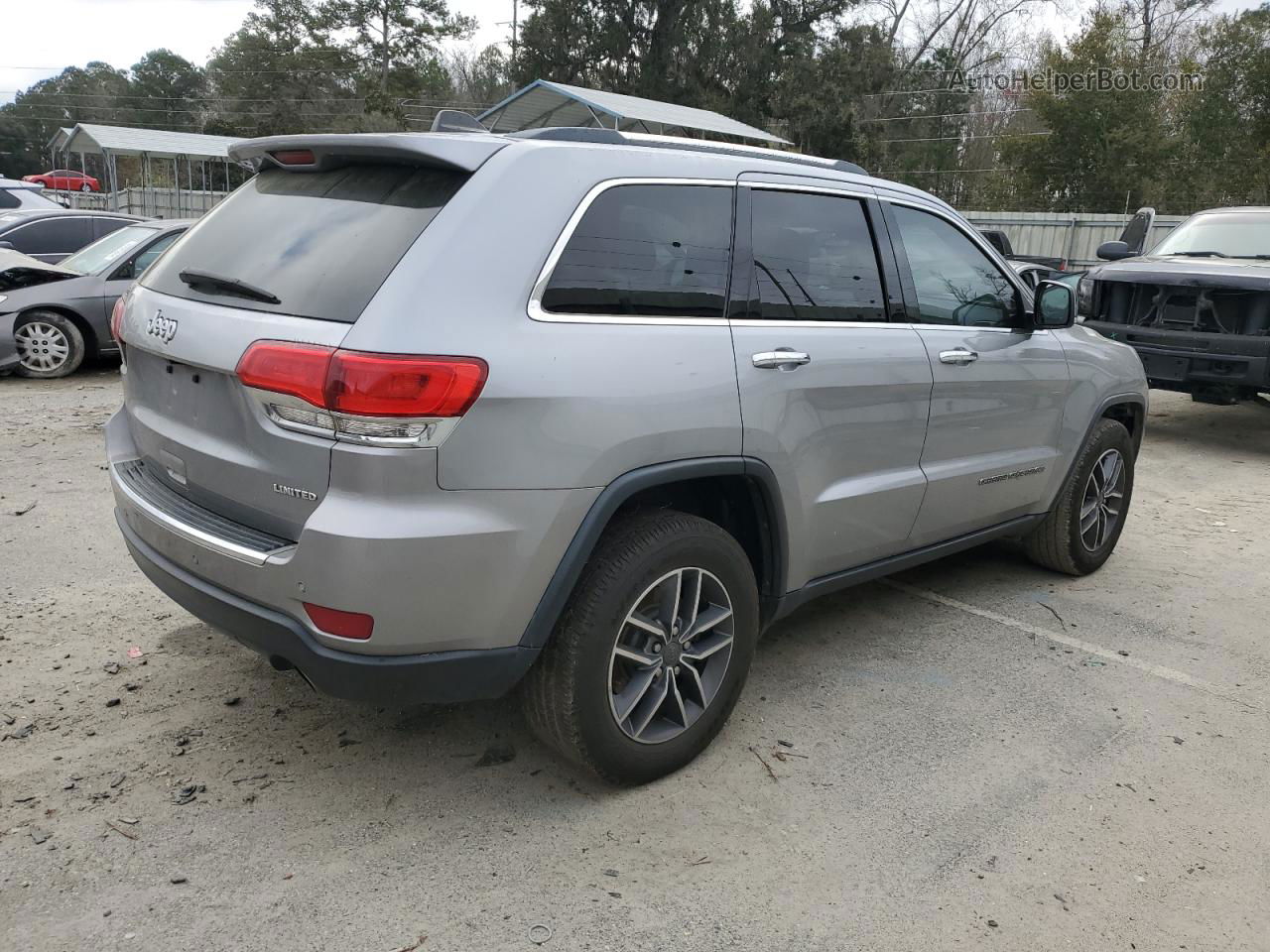 2019 Jeep Grand Cherokee Limited Gray vin: 1C4RJEBG4KC715845