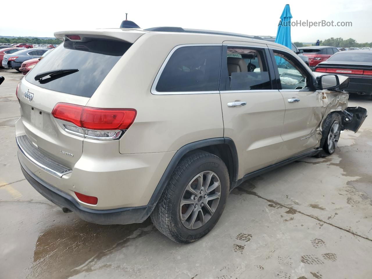 2014 Jeep Grand Cherokee Limited Золотой vin: 1C4RJEBG5EC248391