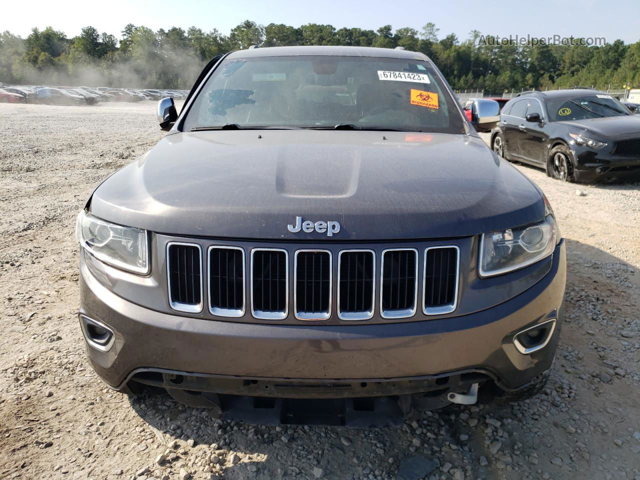 2014 Jeep Grand Cherokee Limited Серый vin: 1C4RJEBG5EC436859