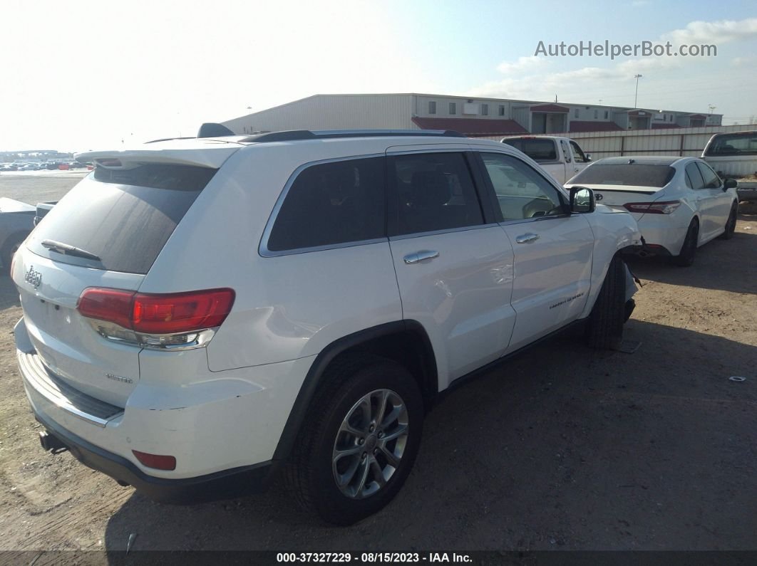 2015 Jeep Grand Cherokee Limited White vin: 1C4RJEBG5FC231141