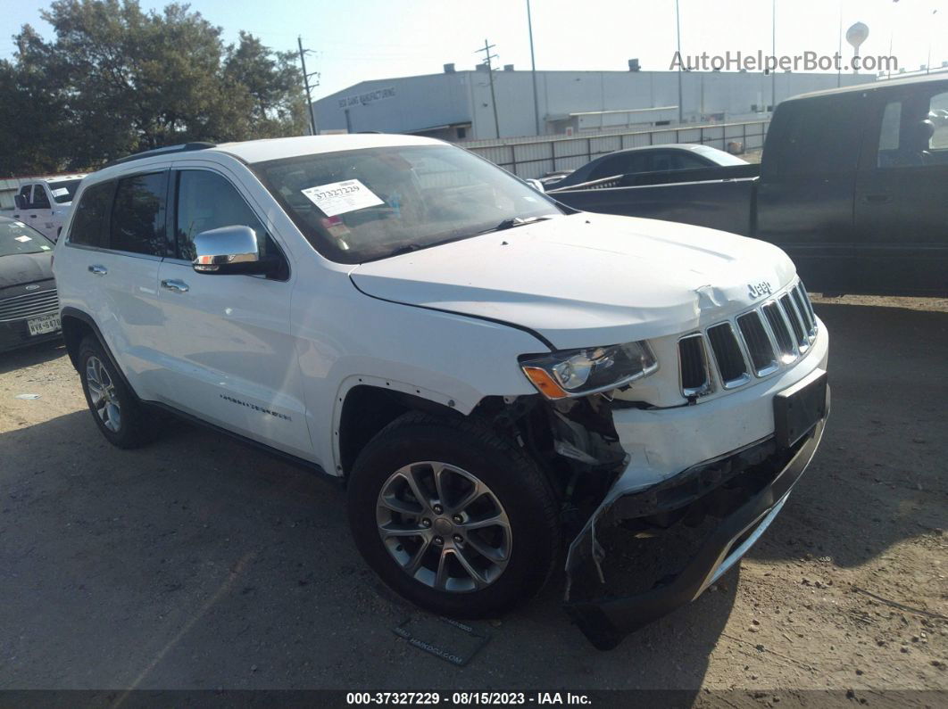 2015 Jeep Grand Cherokee Limited White vin: 1C4RJEBG5FC231141