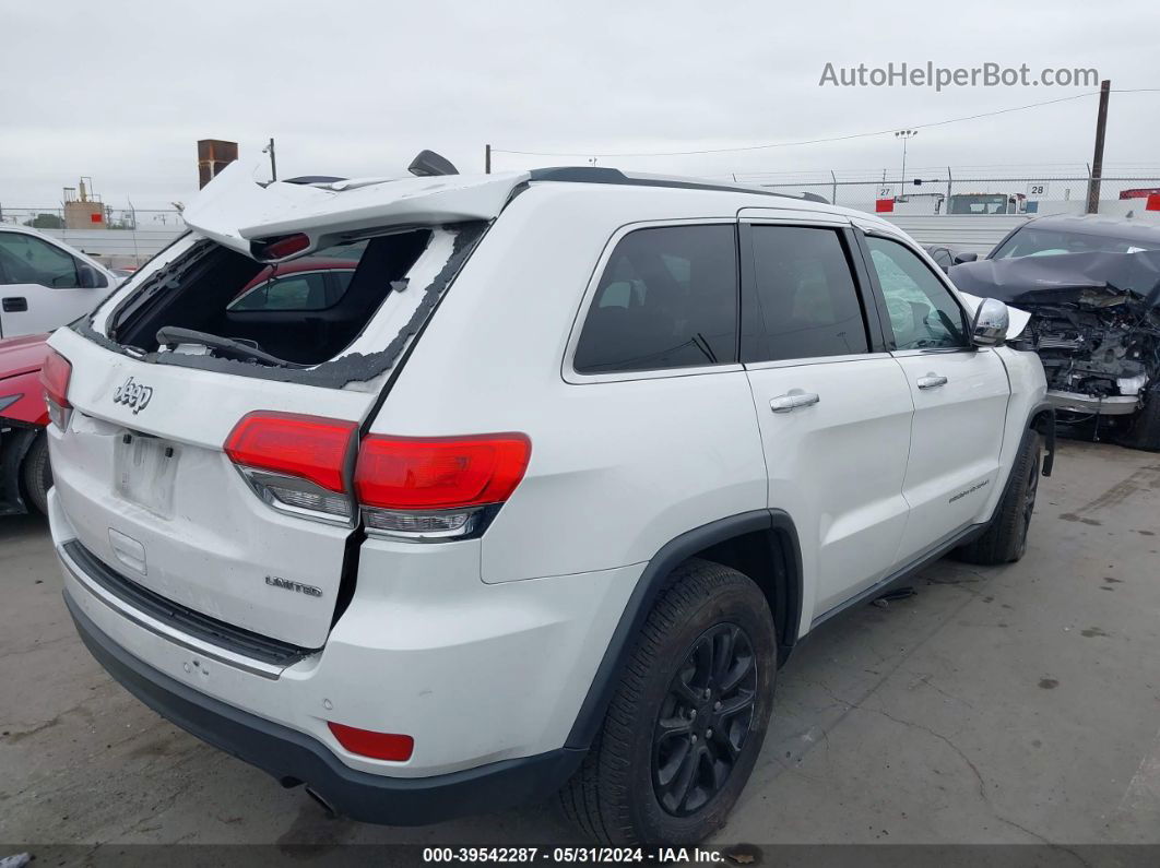 2015 Jeep Grand Cherokee Limited White vin: 1C4RJEBG5FC915087