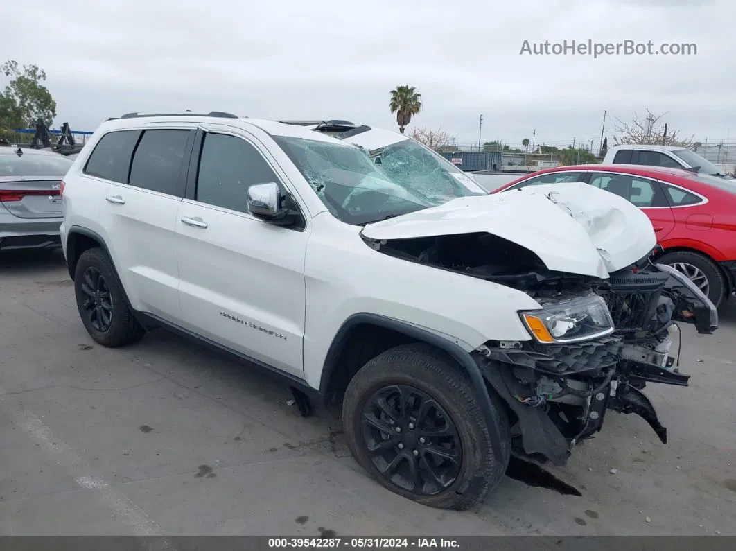 2015 Jeep Grand Cherokee Limited White vin: 1C4RJEBG5FC915087