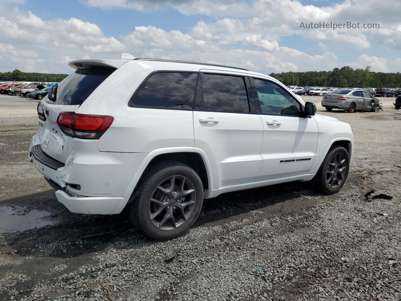 2021 Jeep Grand Cherokee Limited White vin: 1C4RJEBG5MC739087