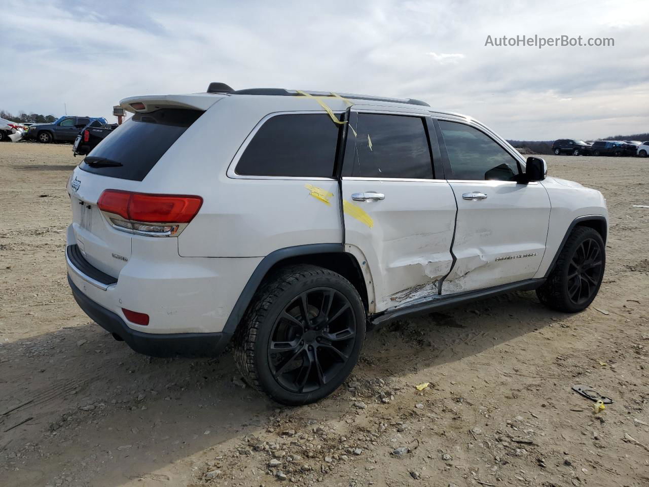 2014 Jeep Grand Cherokee Limited White vin: 1C4RJEBG6EC453606