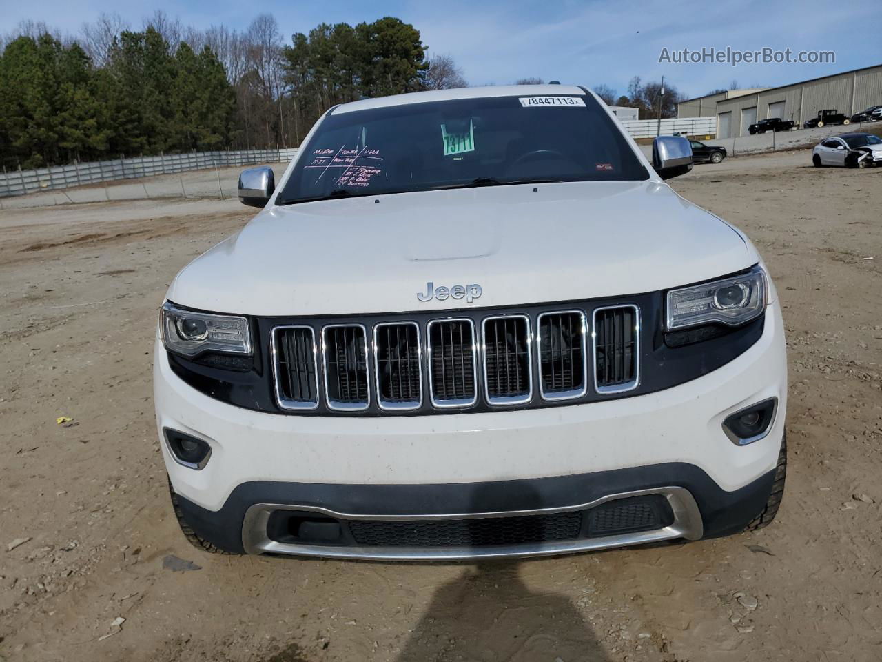 2014 Jeep Grand Cherokee Limited Белый vin: 1C4RJEBG6EC453606