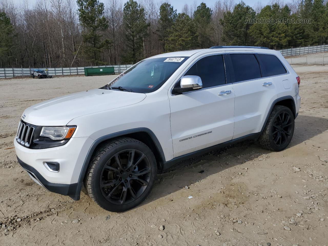 2014 Jeep Grand Cherokee Limited White vin: 1C4RJEBG6EC453606