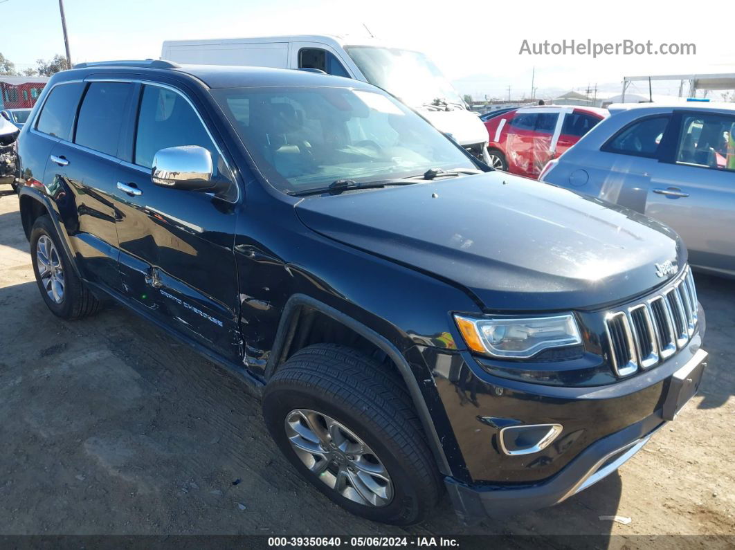 2015 Jeep Grand Cherokee Limited Black vin: 1C4RJEBG6FC217975