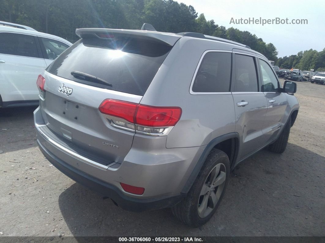 2015 Jeep Grand Cherokee Limited Silver vin: 1C4RJEBG6FC757536