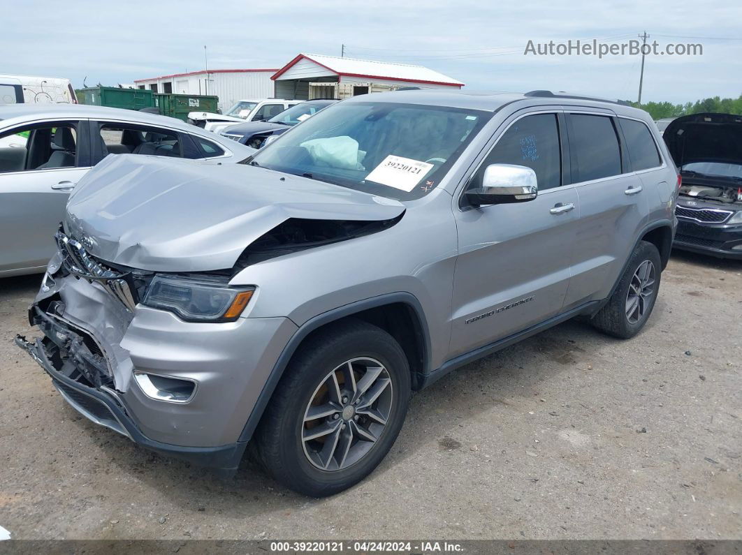 2017 Jeep Grand Cherokee Limited 4x2 Серебряный vin: 1C4RJEBG6HC798266