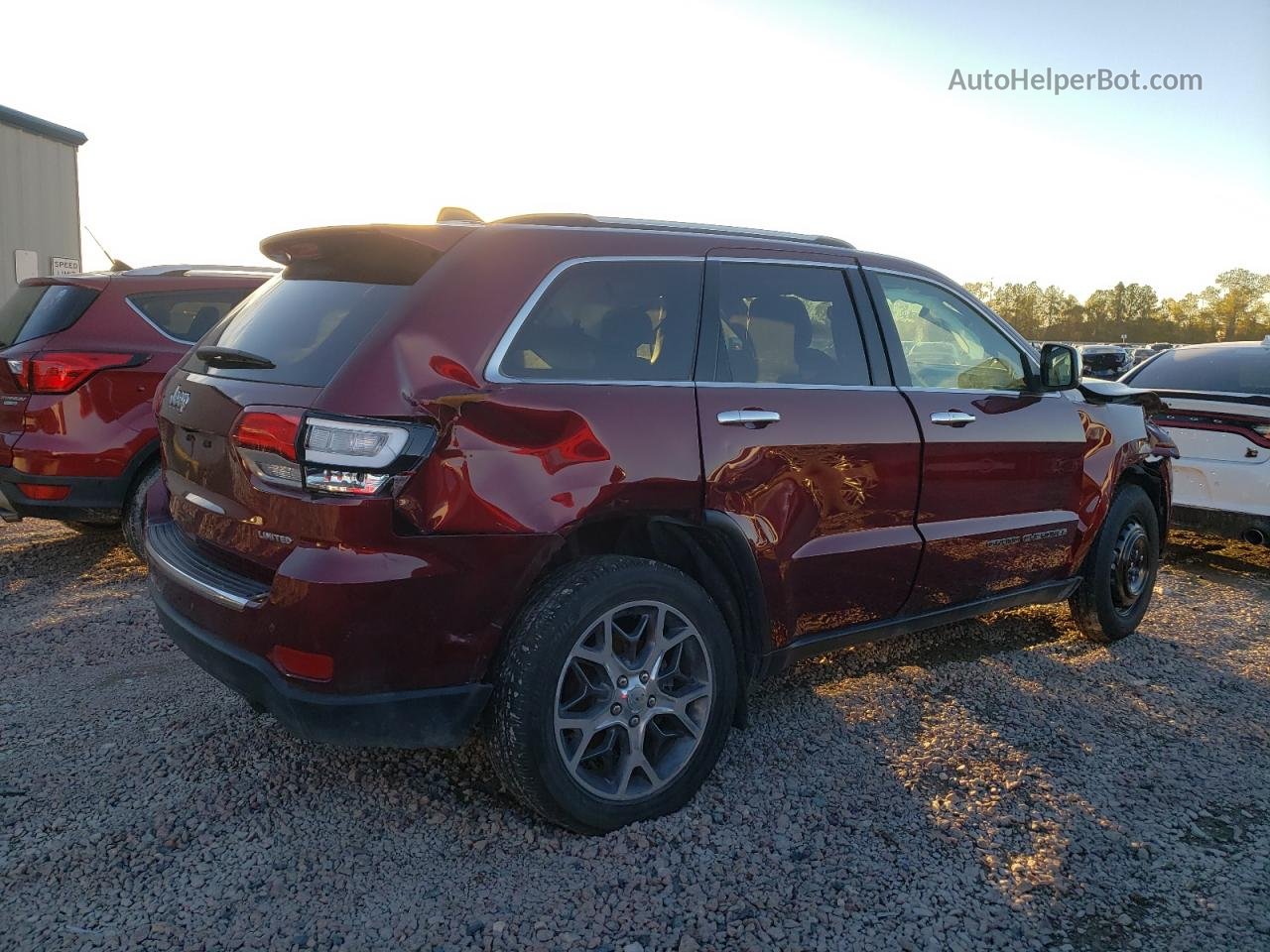 2021 Jeep Grand Cherokee Limited Red vin: 1C4RJEBG6MC782921