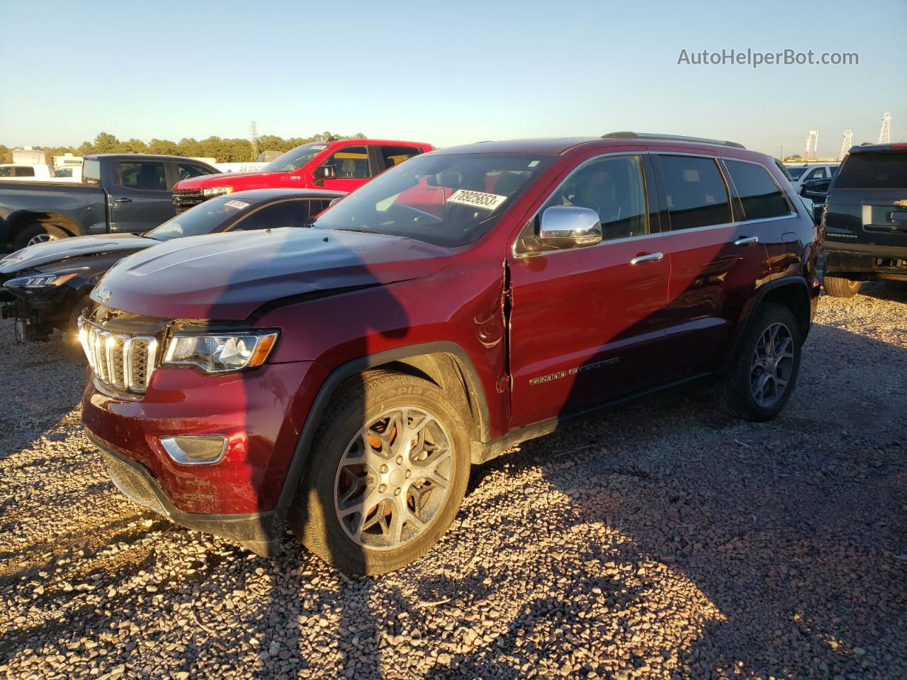 2021 Jeep Grand Cherokee Limited Red vin: 1C4RJEBG6MC782921