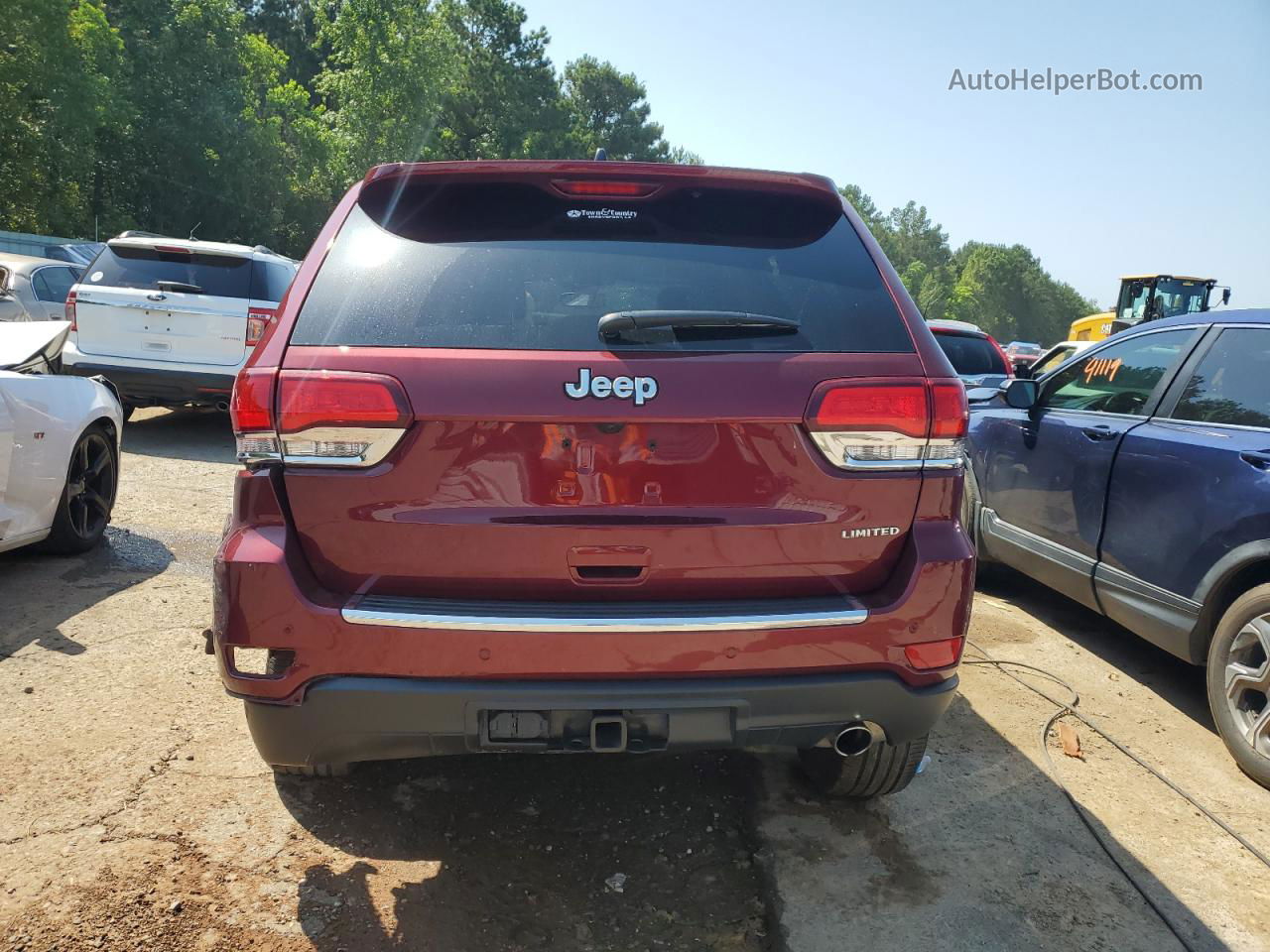 2021 Jeep Grand Cherokee Limited Бордовый vin: 1C4RJEBG6MC844334