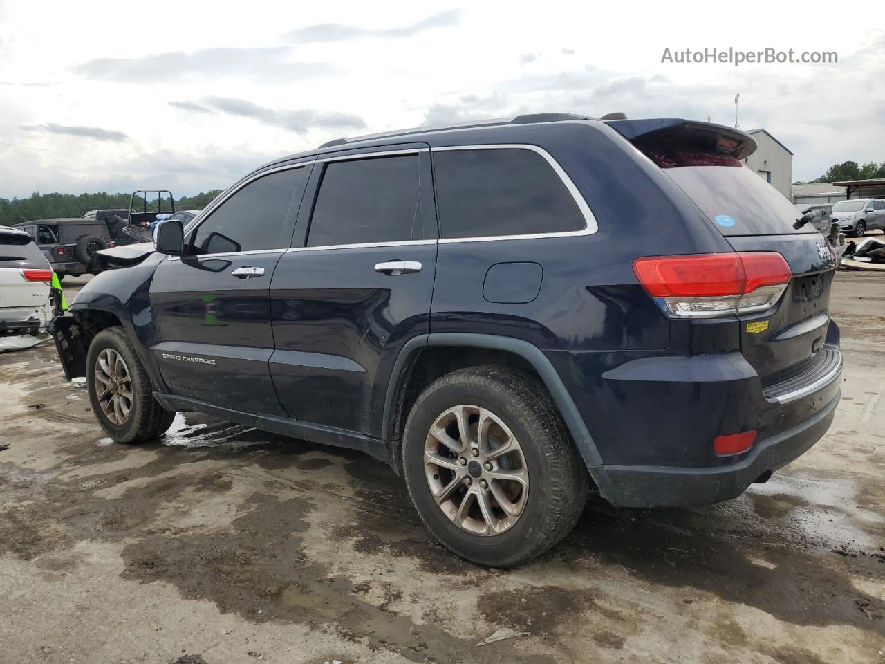 2014 Jeep Grand Cherokee Limited Синий vin: 1C4RJEBG7EC144632