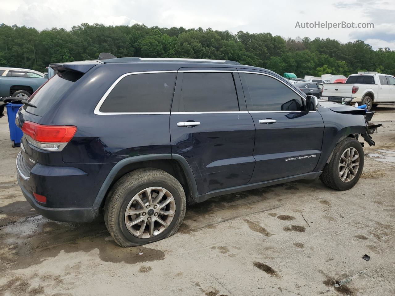 2014 Jeep Grand Cherokee Limited Blue vin: 1C4RJEBG7EC144632