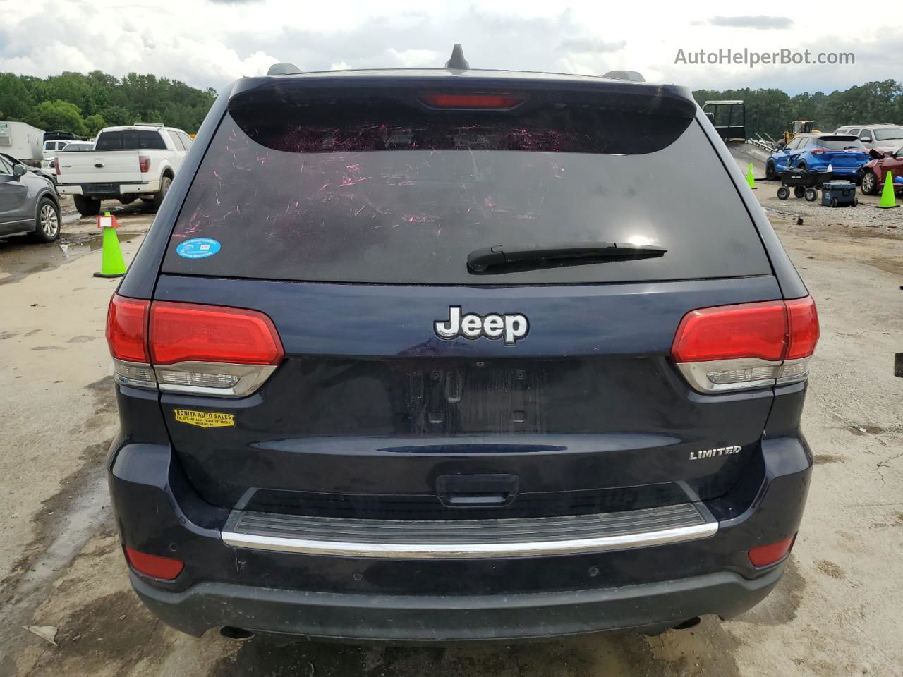 2014 Jeep Grand Cherokee Limited Синий vin: 1C4RJEBG7EC144632