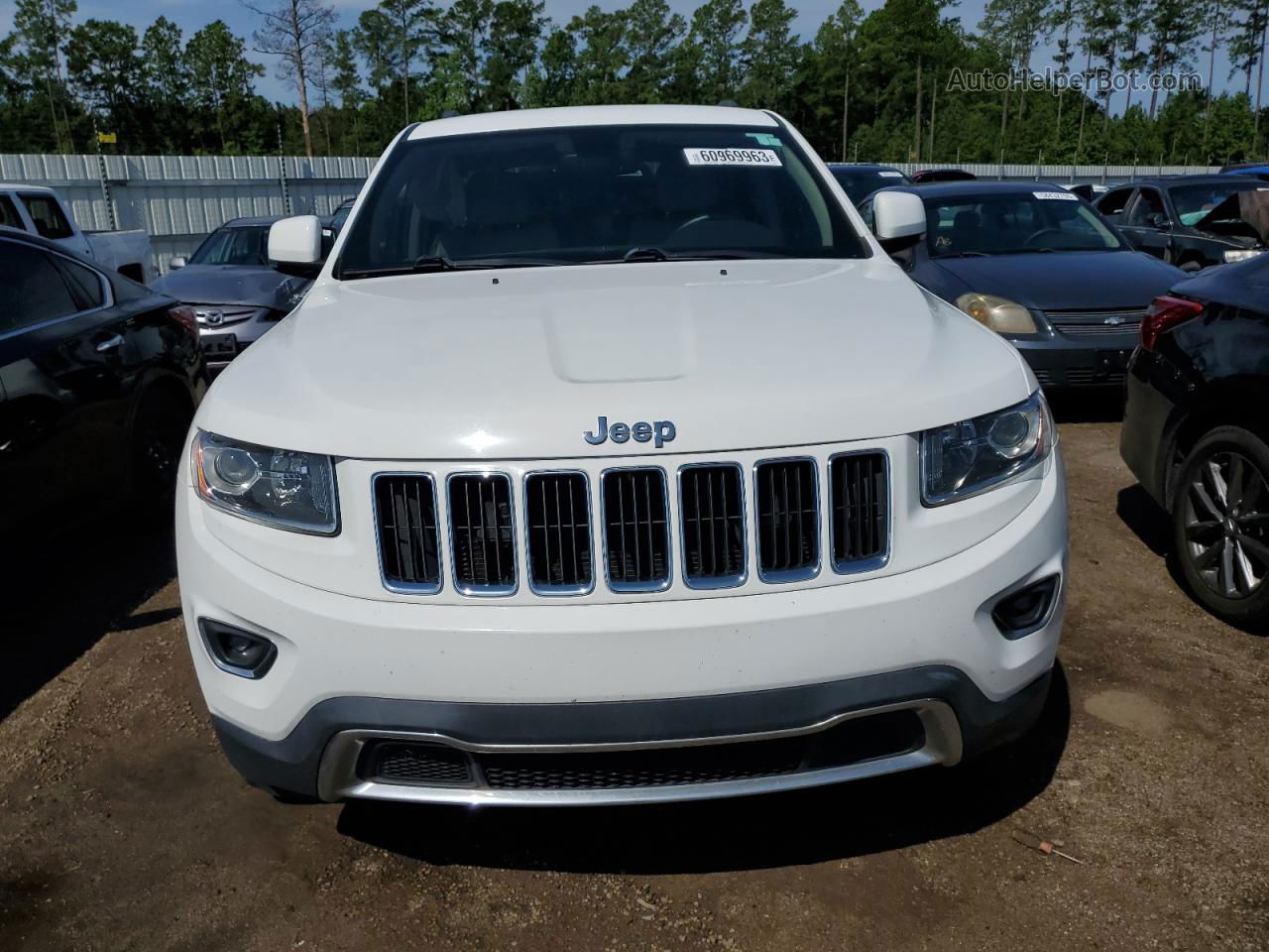 2014 Jeep Grand Cherokee Limited Белый vin: 1C4RJEBG7EC536400