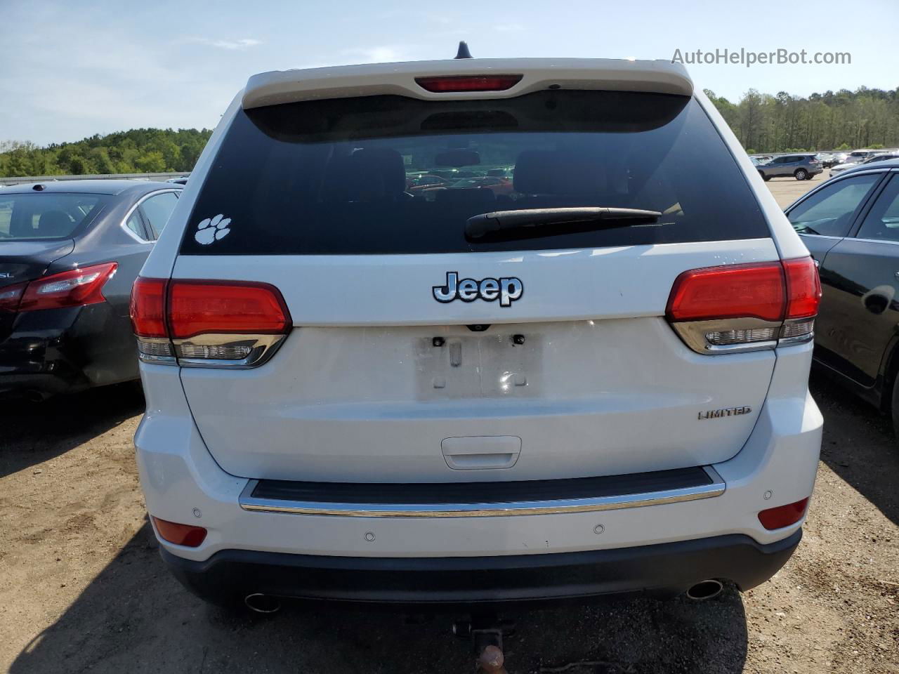 2014 Jeep Grand Cherokee Limited White vin: 1C4RJEBG7EC536400