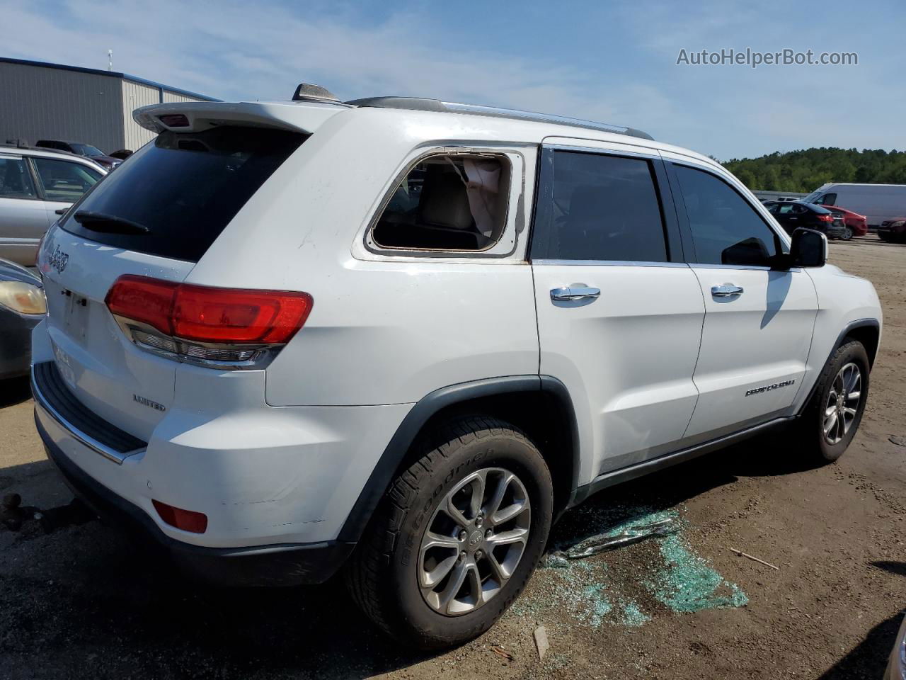 2014 Jeep Grand Cherokee Limited White vin: 1C4RJEBG7EC536400