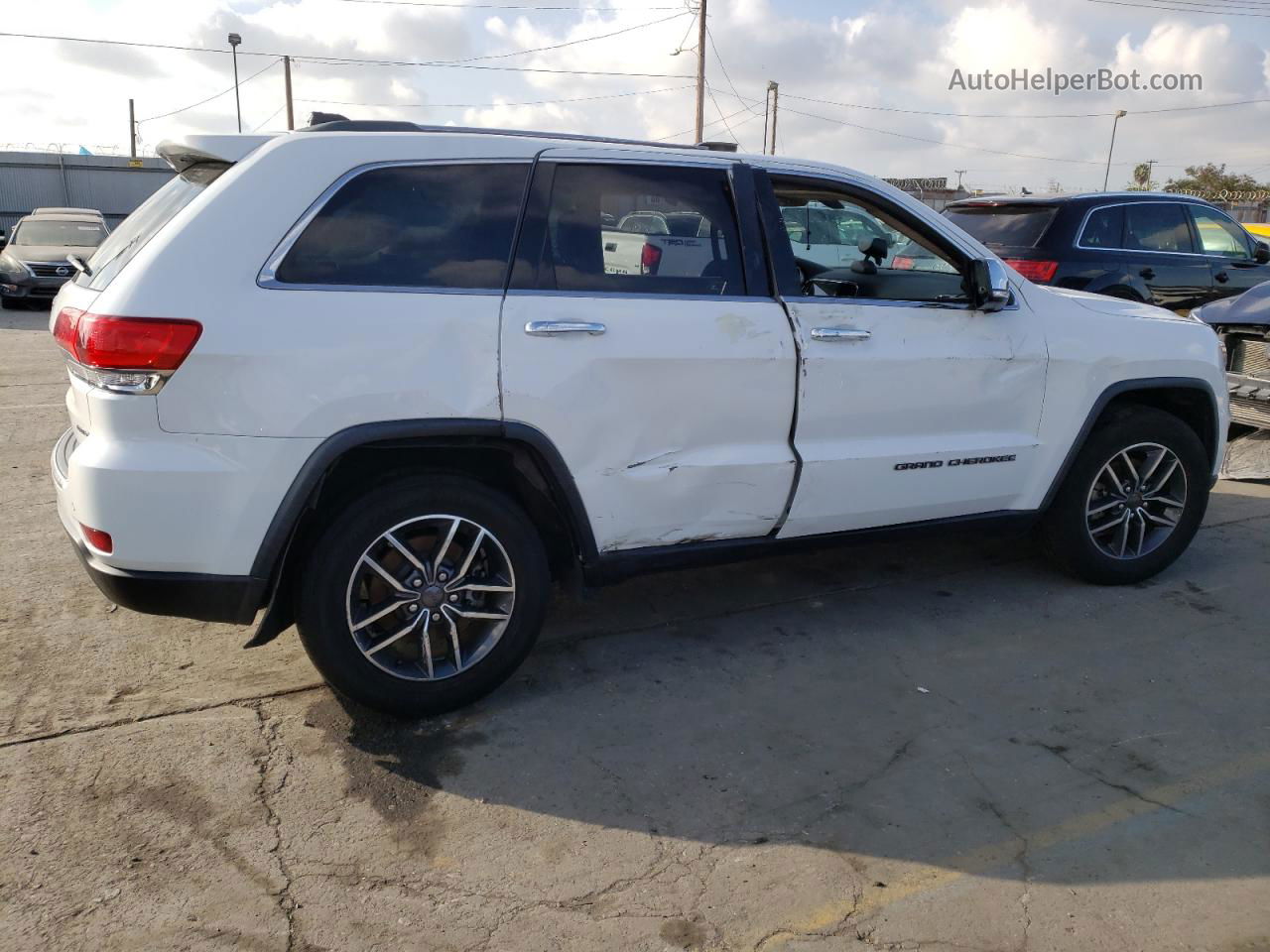 2019 Jeep Grand Cherokee Limited White vin: 1C4RJEBG7KC530236