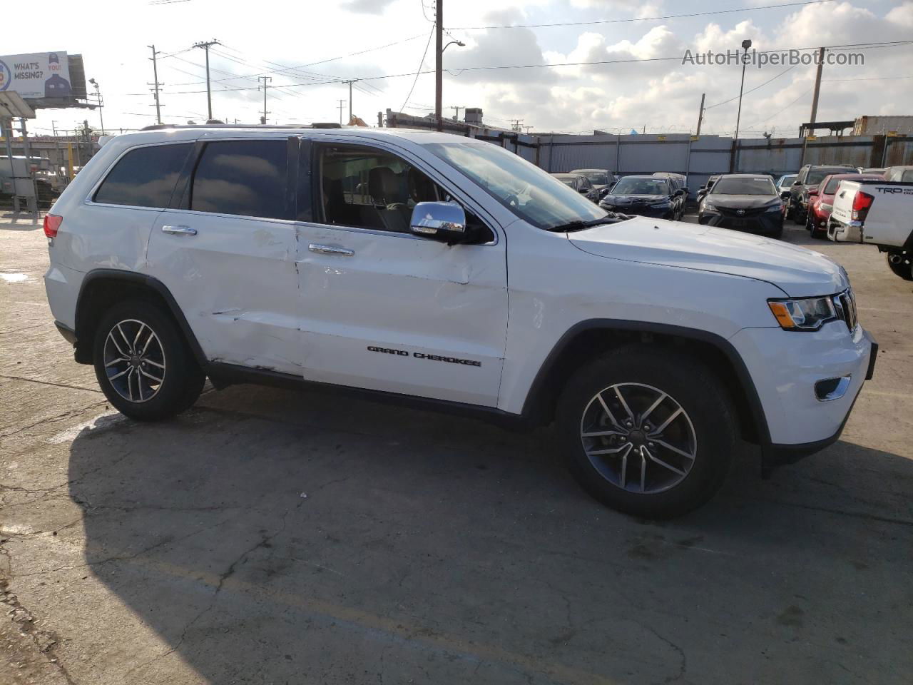 2019 Jeep Grand Cherokee Limited White vin: 1C4RJEBG7KC530236