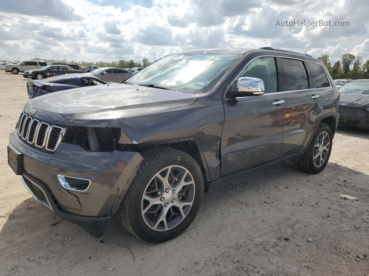 2019 Jeep Grand Cherokee Limited Серый vin: 1C4RJEBG7KC690035