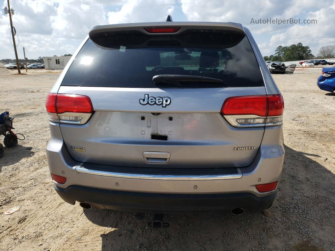 2014 Jeep Grand Cherokee Limited Silver vin: 1C4RJEBG8EC152187